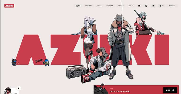 Azuki NFT Homepage