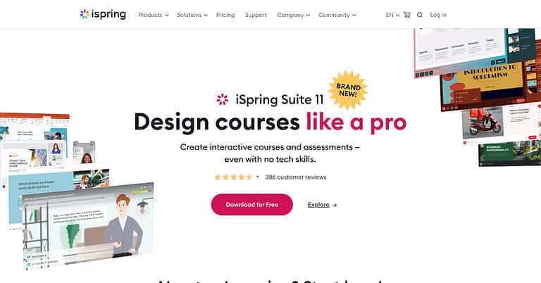 iSpring Suite Homepage