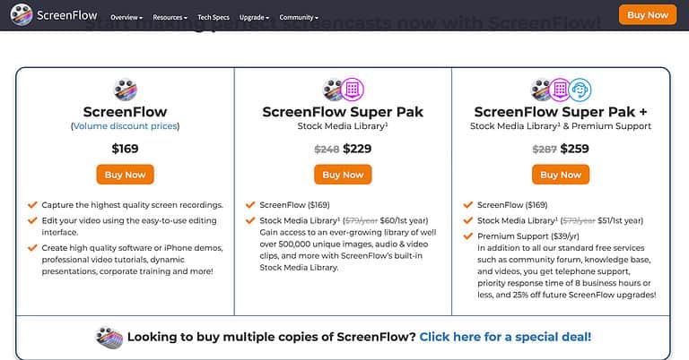 ScreenFlow Pricing Plans