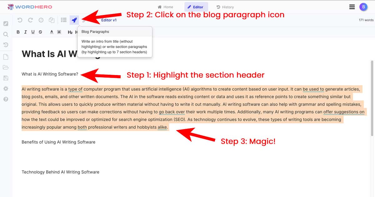 Step 2: Generate Blog Content