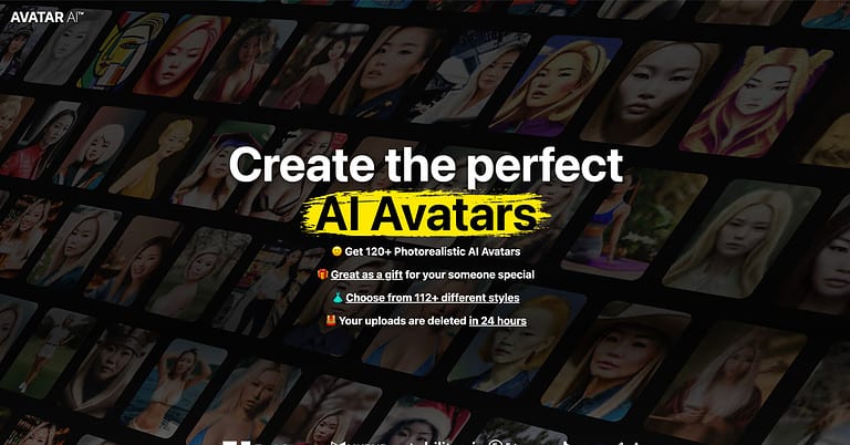 Avatar AI Homepage