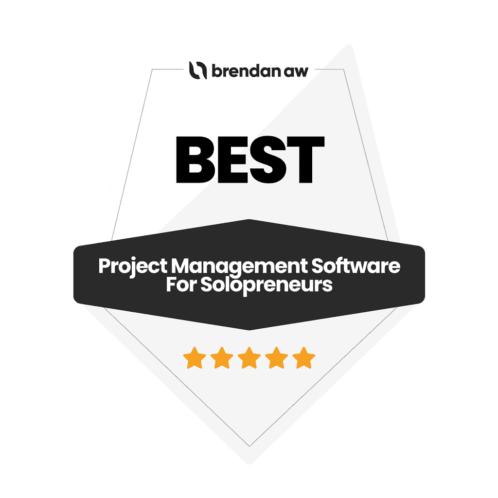 Best Project Management Software For Solopreneurs Badge
