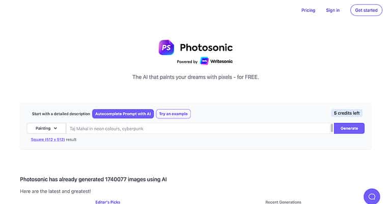 Photosonic Homepage