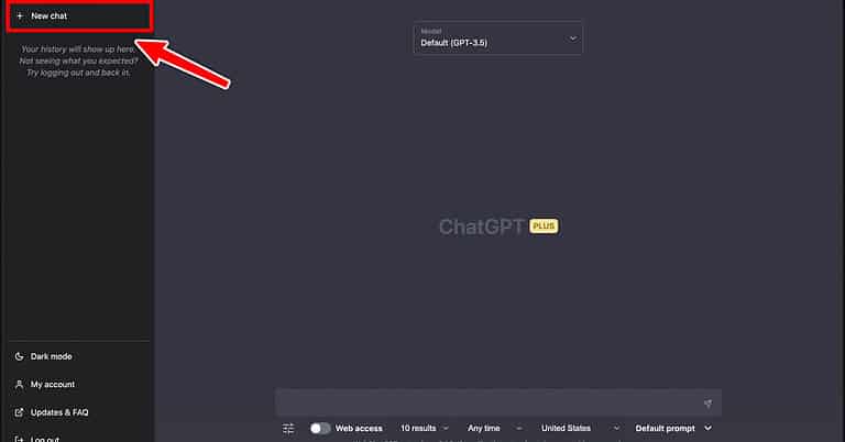 Start New Chat ChatGPT