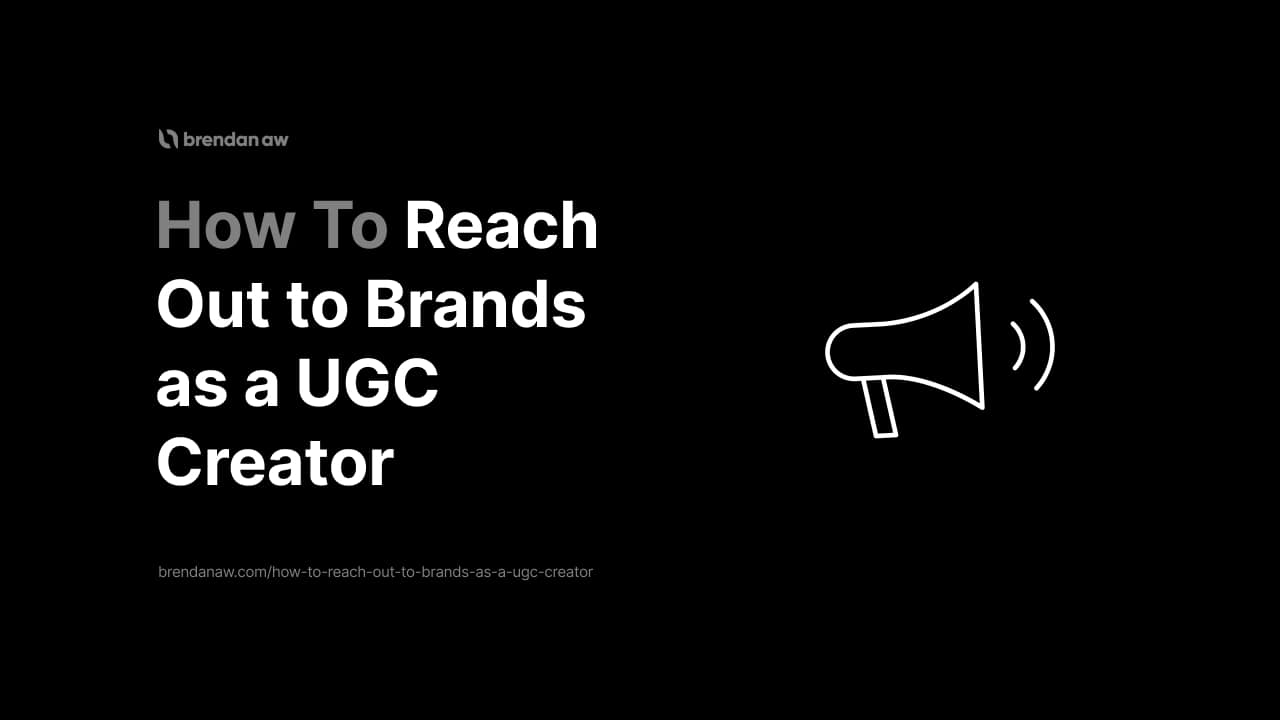 How to Reach Out to Brands as a UGC Creator