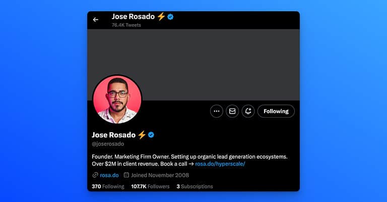 Jose Rosado Twitter