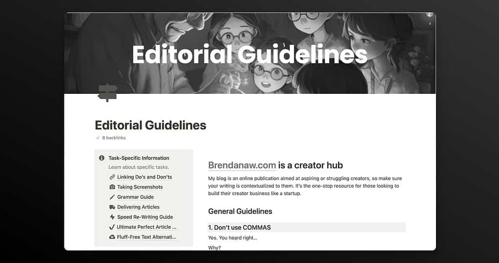 Brendan Aw Editorial Guidelines