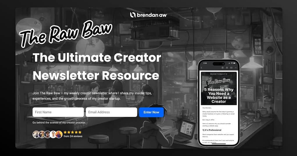 The Raw Baw Landing Page Copy