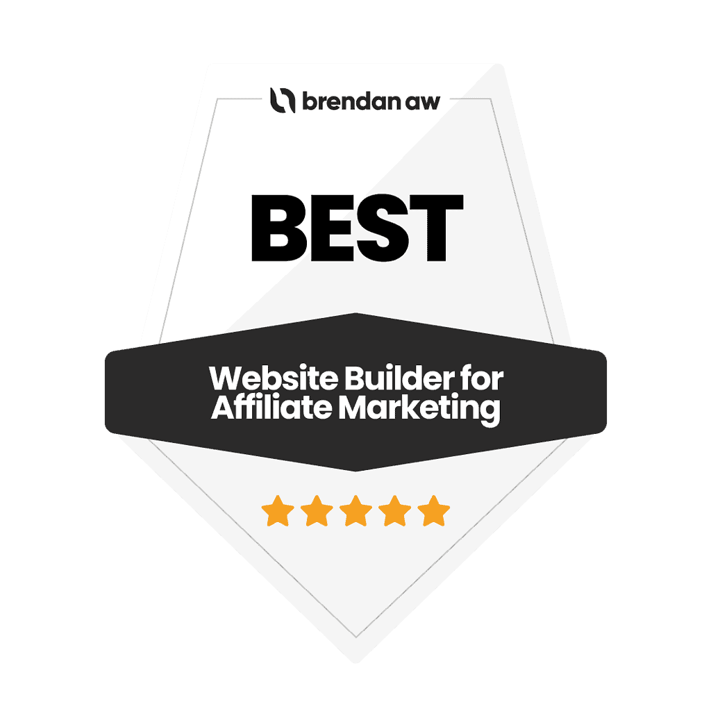 Best Website Builder For Affiliate Marketing Badge