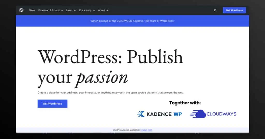 WordPress.org Kadence Cloudways Setup Best Website Builder for Affiliate Marketing
