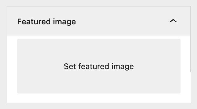 Add Featured Image