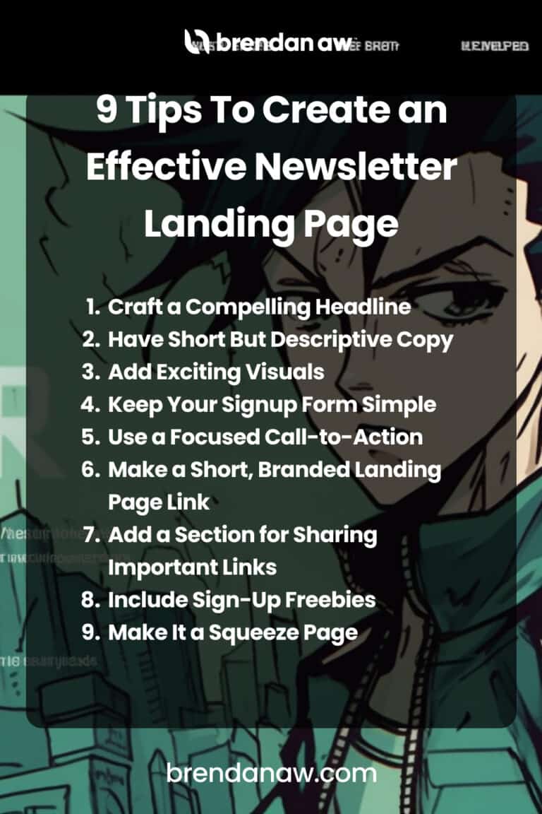 Tips To Create An Effective Newsletter Landing Page