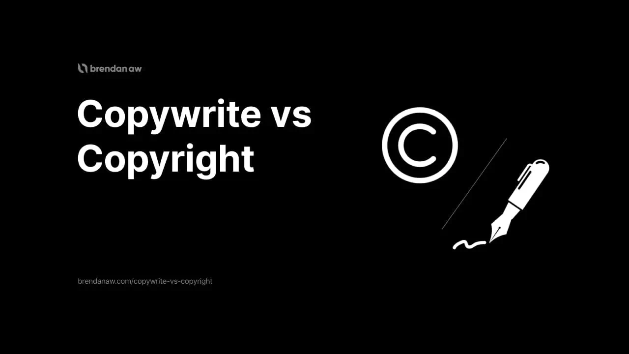 copywrite vs copyright