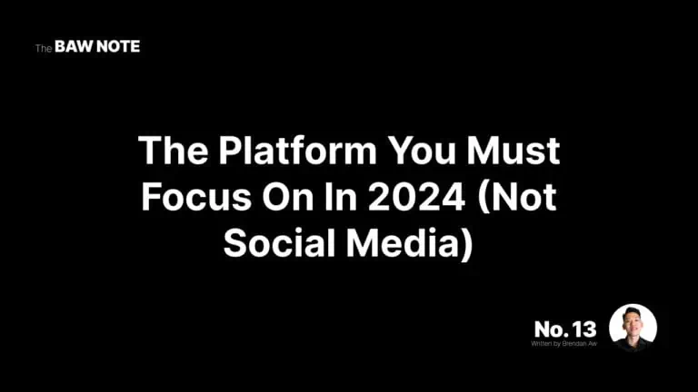the platform you must focus on in 2024