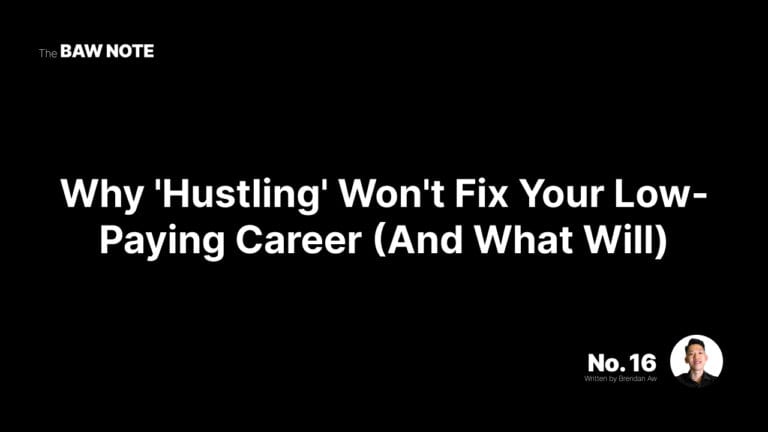 hustling wont fix your low paying career