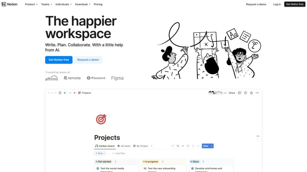 notion homepage 2024