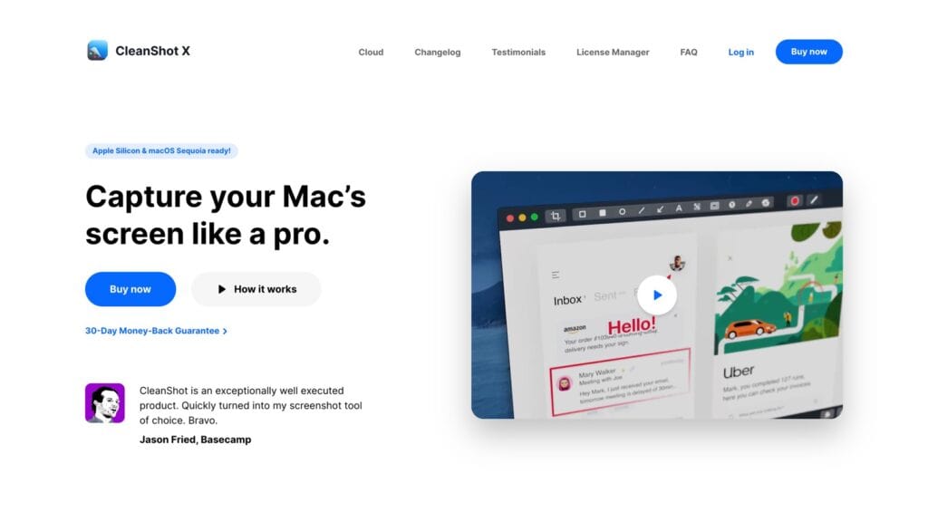 cleanshot x home page 2025